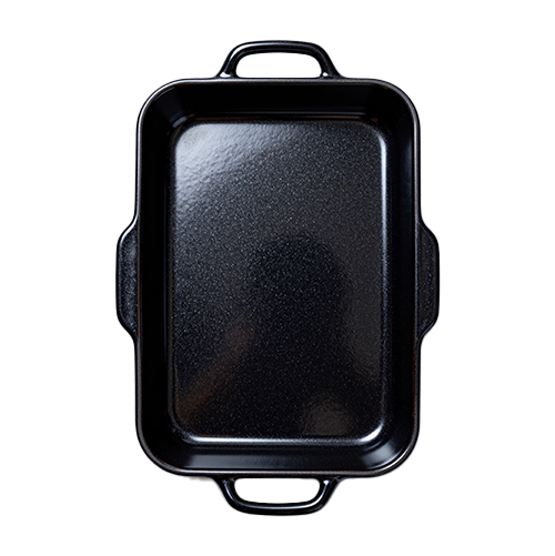 Black coated kitchen pot
