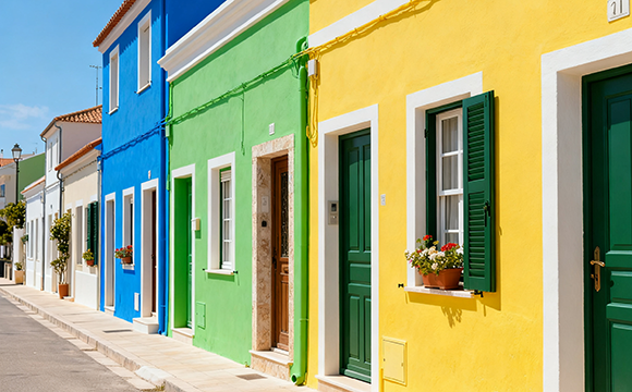 Concrete Colorful House